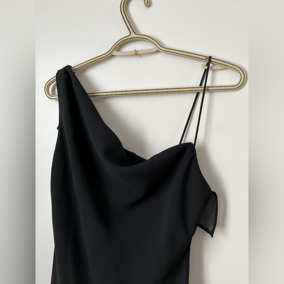 🍂HOST PICK!🍂Women’s LORI ANN Little Black Dress Y2K Fashion Black Asymmetrical - Picture 8 of 10